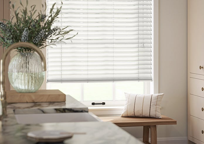 Ecowood, Supreme White Fine Grain - Motorised Venetian Blind - Image 5